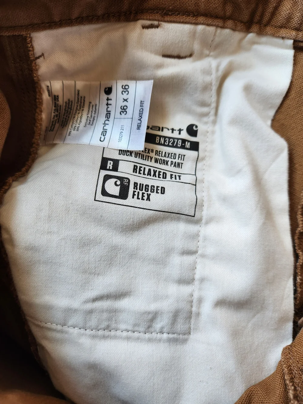Carhartt Men’s Brown Duck Carpenter Pants